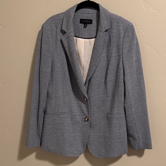 Talbots medium blue blazer.EUC